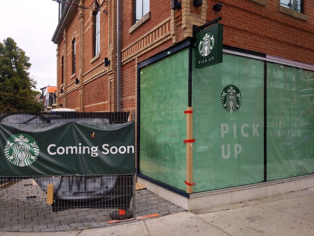 Starbucks at Queen & Ossington - located at 1030 Queen Street West.